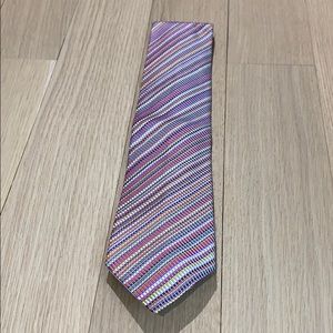 Men’s Richard James Multicolored Striped Silk Tie